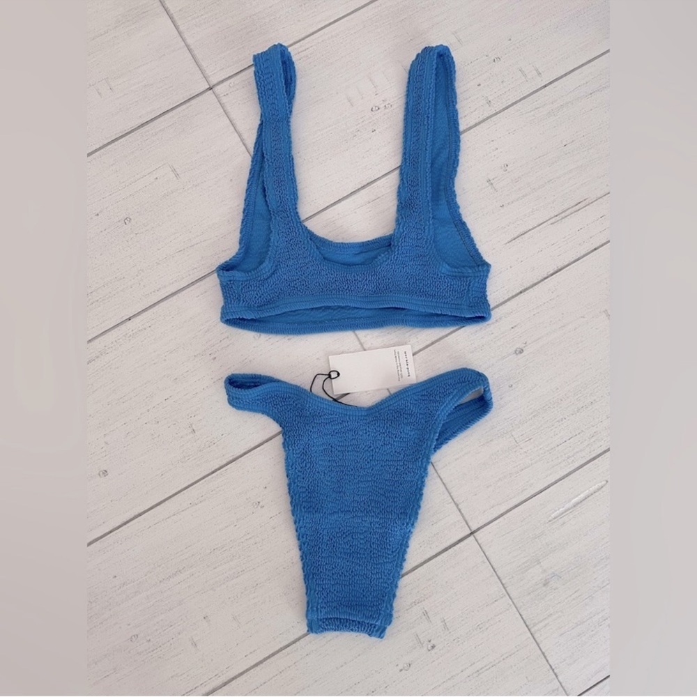 New Bond-Eye Swim Bikini Set Malibu Top and Scene Bikini Bottom Ribbed OS NWT - Picture 4 of 5